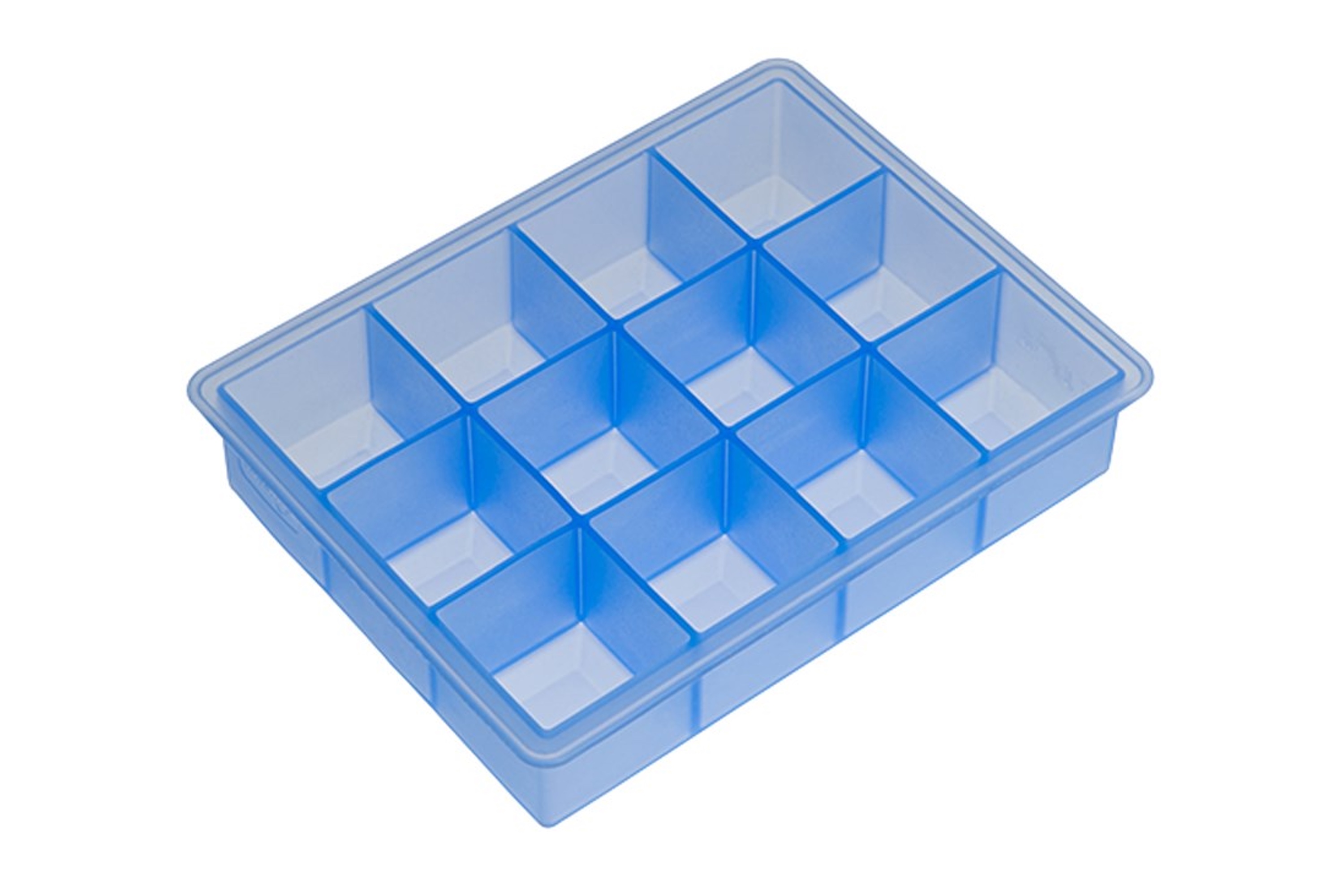 Isterningbakke til kuber, 4x4 cm, silikone