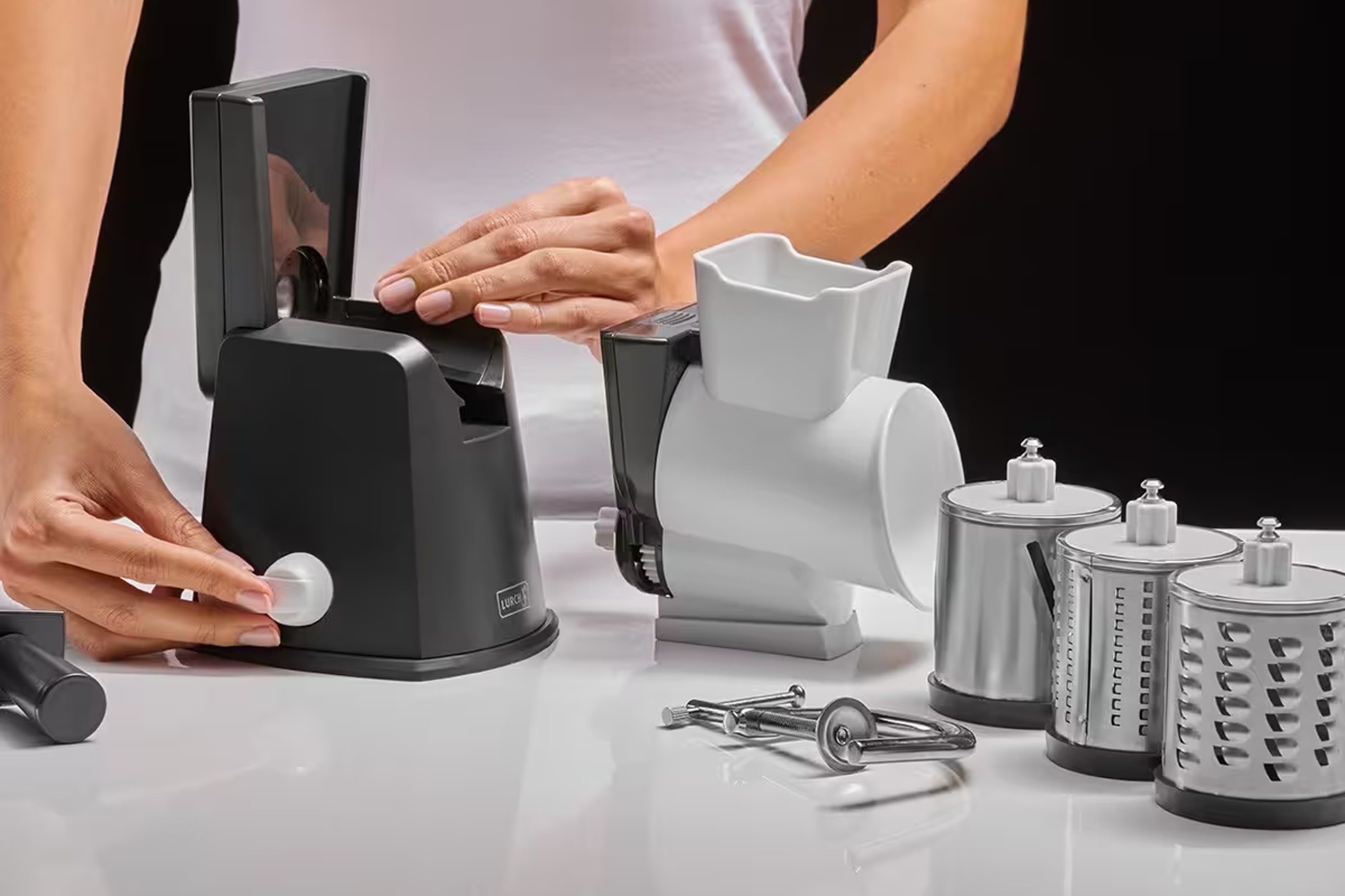 Råkostmaskine, 3 rivejern