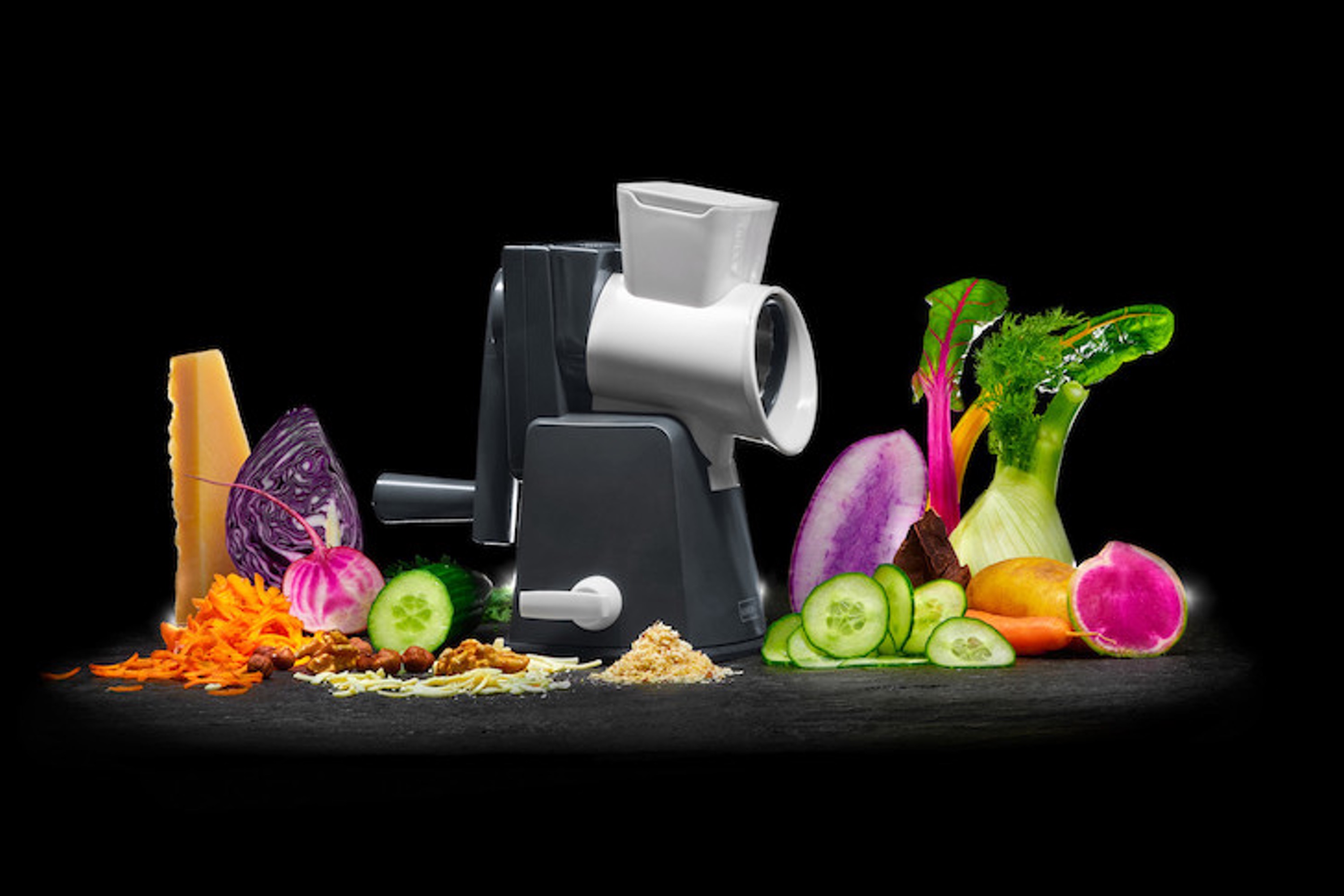 Råkostmaskine, 3 rivejern