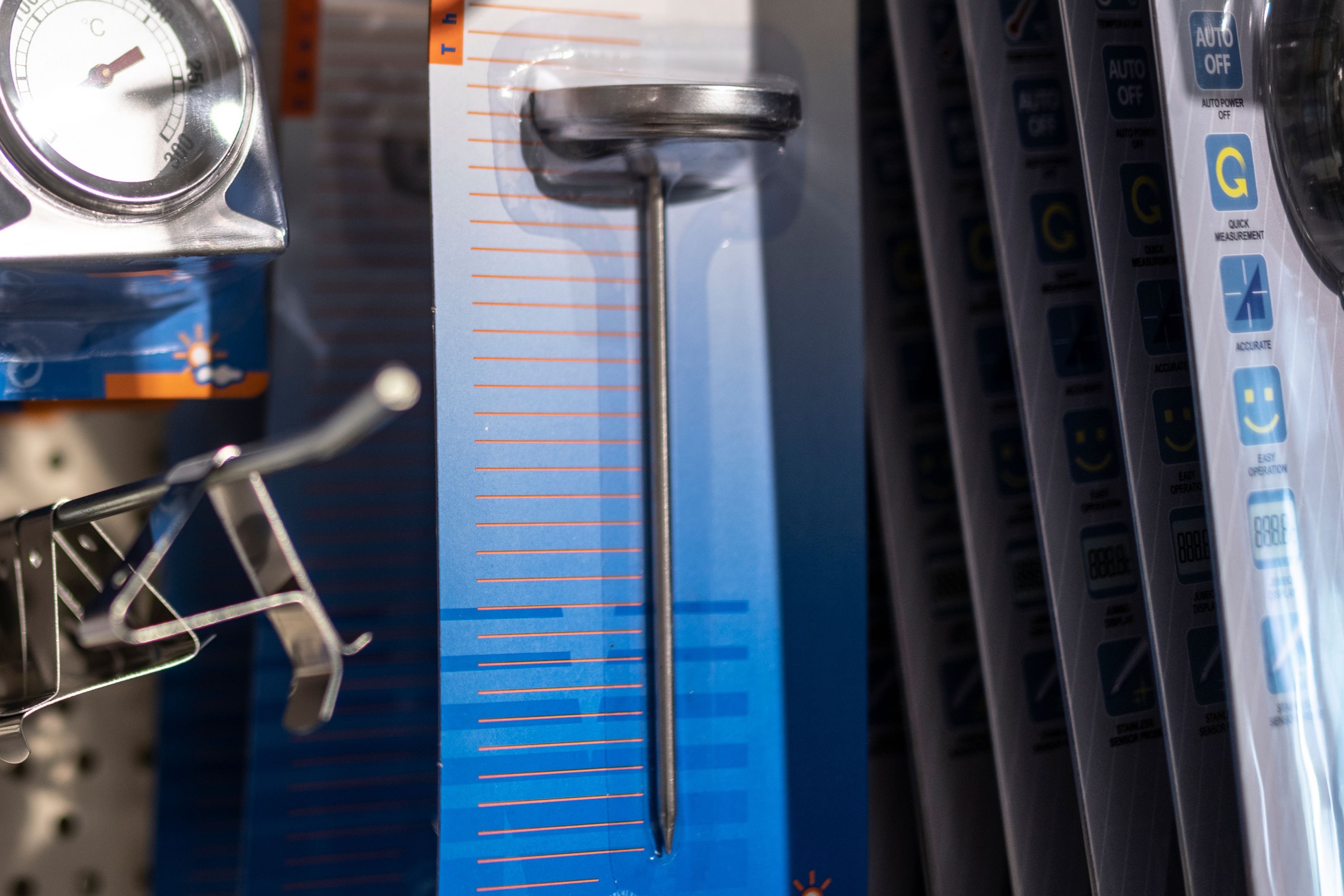 Stegetermometer, metal