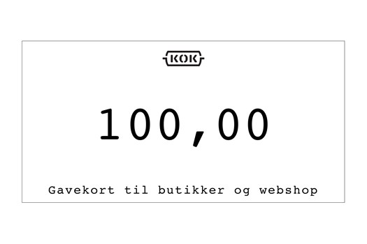 Gavekort 100 kr.