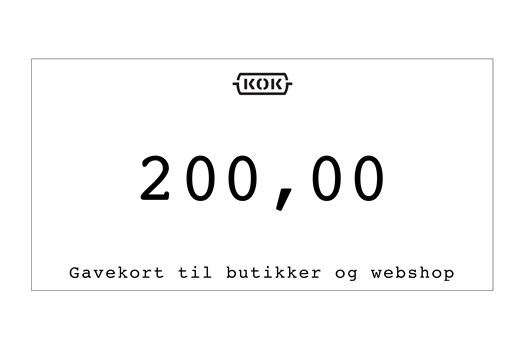 Gavekort 200 kr.