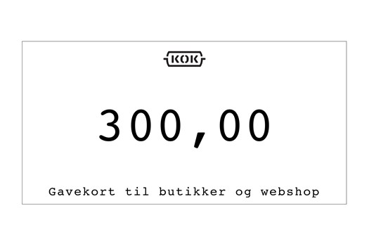 Gavekort 300 kr.