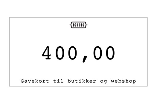 Gavekort 400 kr.