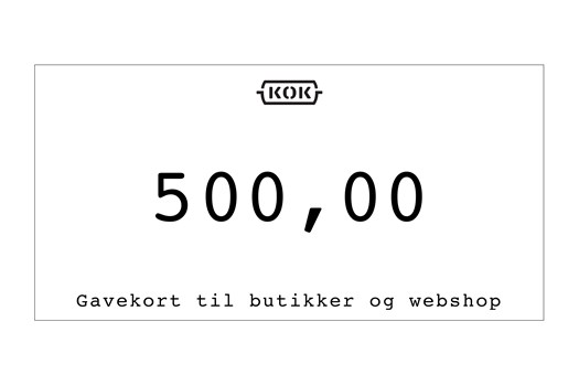 Gavekort 500 kr.
