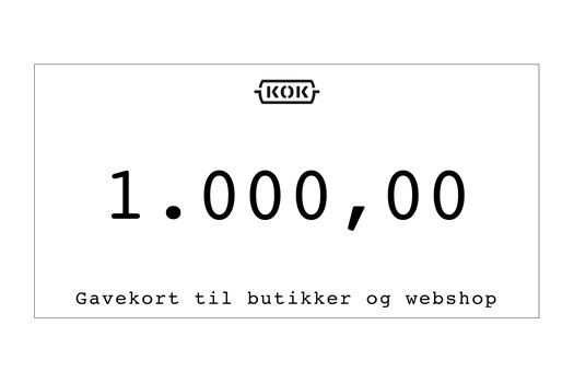 Gavekort 1.000 kr.